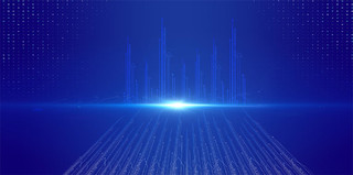 科技底纹未来科技网络科技蓝色科技感科技线条光束科技展板背景